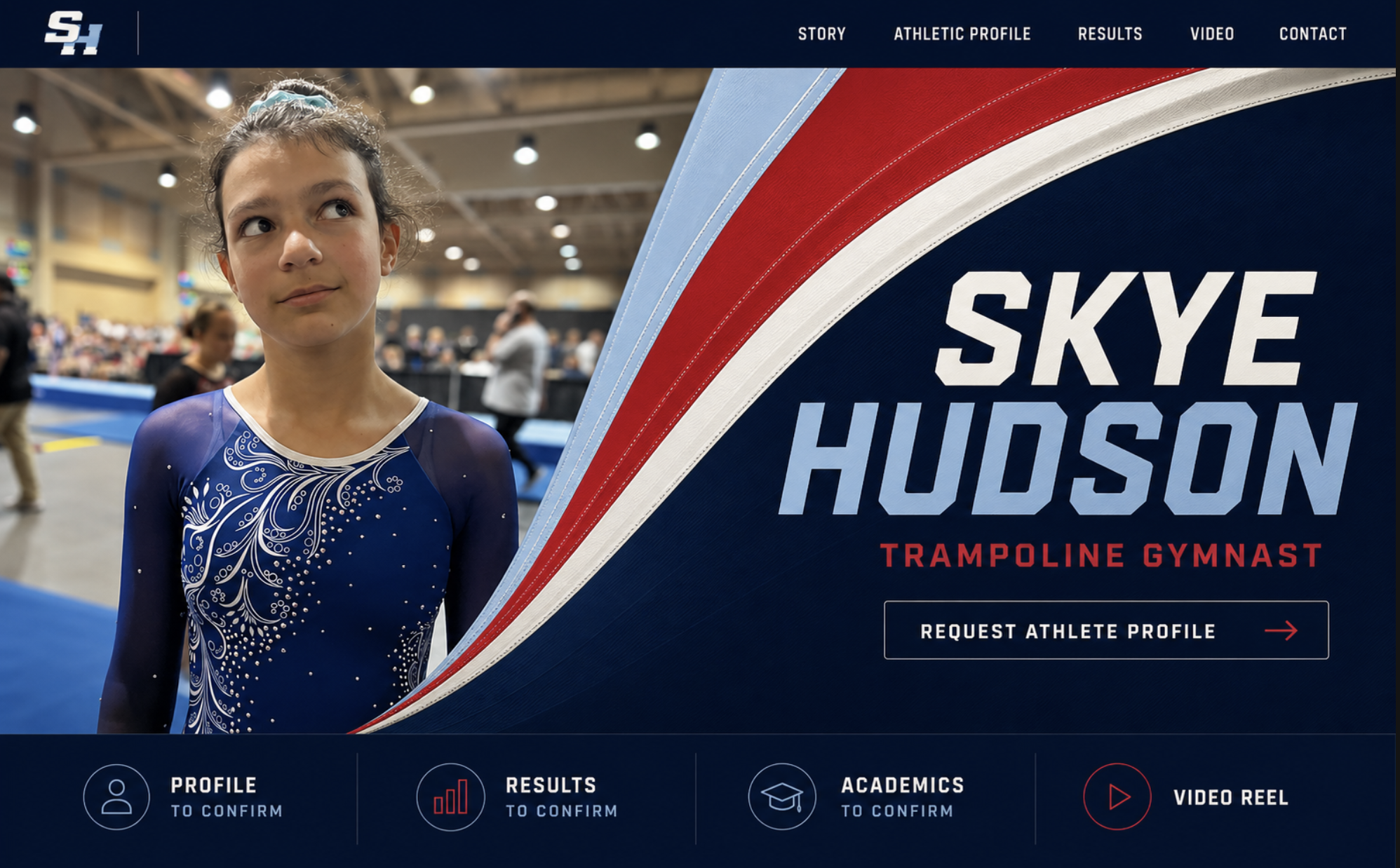 Skye Hudson website mockup